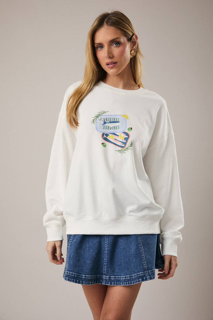 Sardines Graphic Sweatshirt