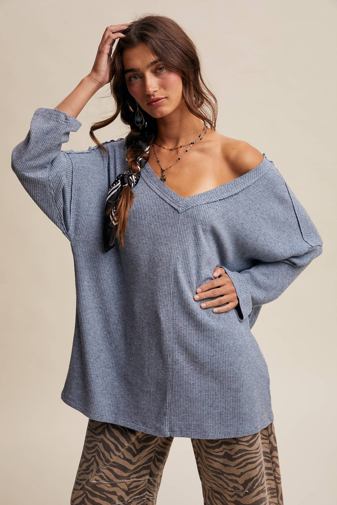 Effortless Ribbed Knit Tunic