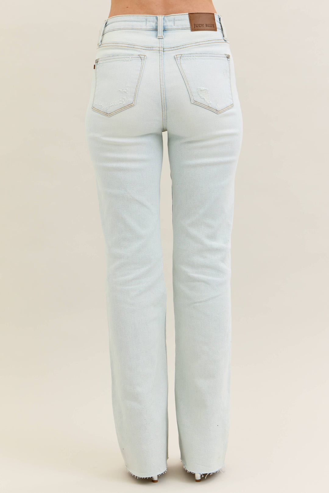 Judy Blue Mid Rise Distressed Jeans