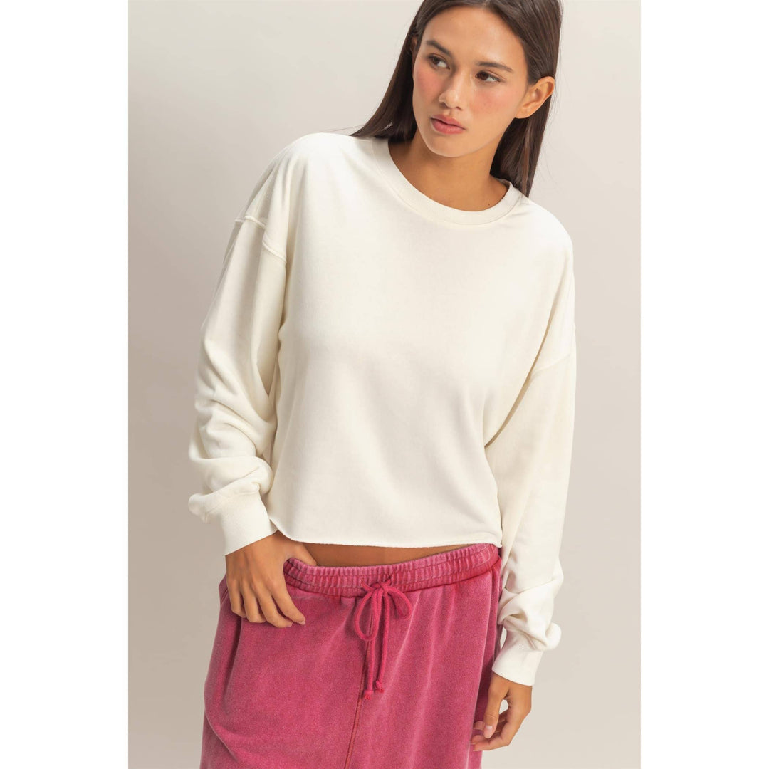 Mineral Wash Boxy Pullover