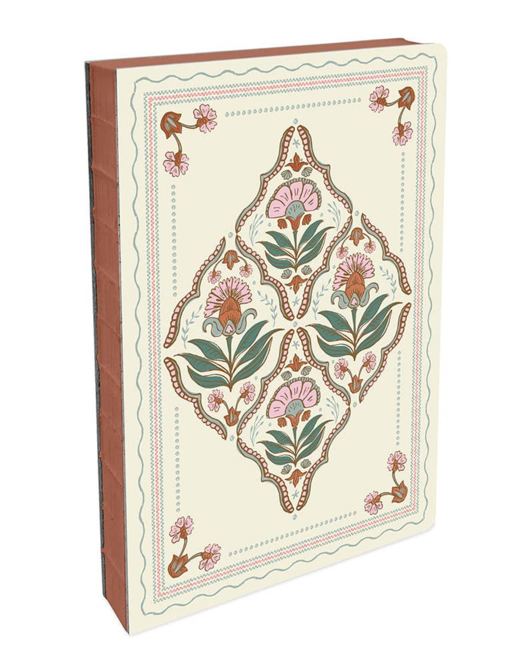 Floral tapestry Coptic bound journal
