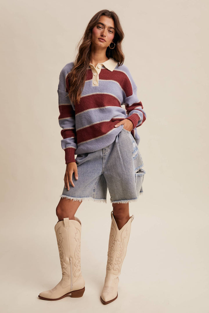 The Rugby Polo Sweater