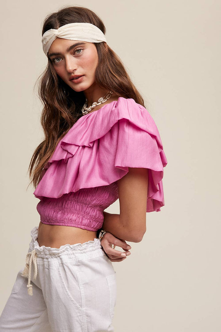 After Hours Ruffle Top
