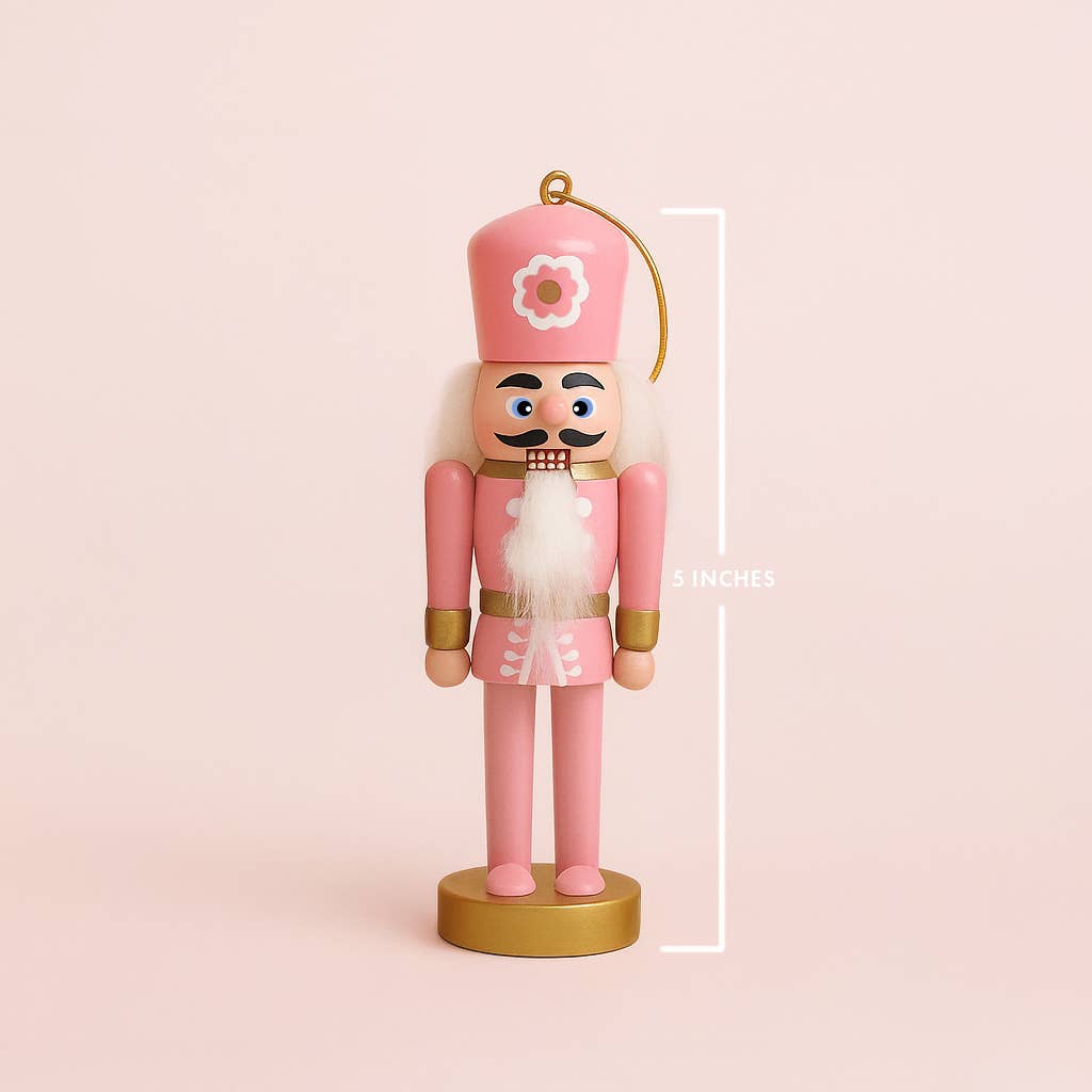 Painted Wood Nutcracker Ornaments | Set of 4
