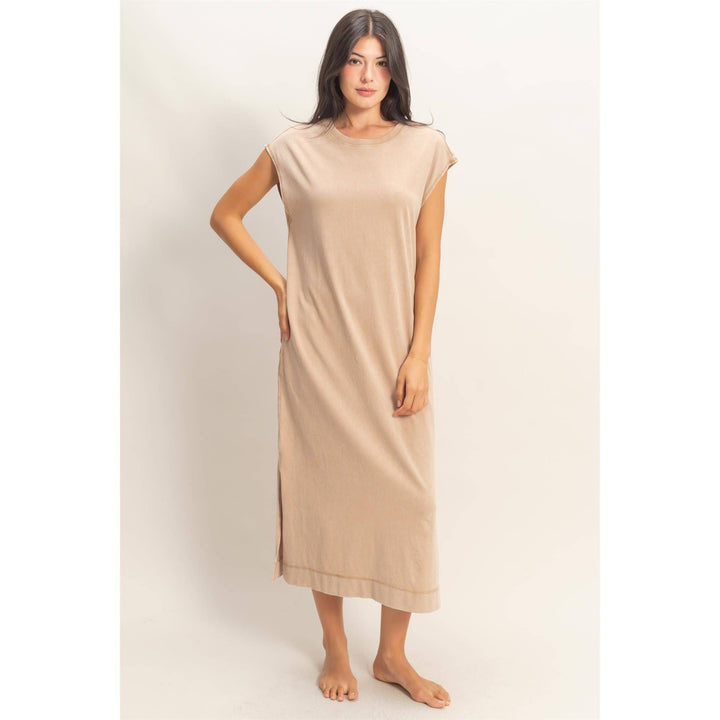 Cap Sleeve Midi Dress