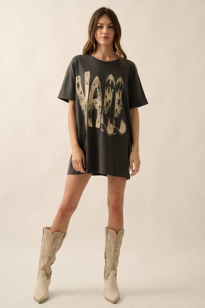 Y’all Vintage Wash Western Tee