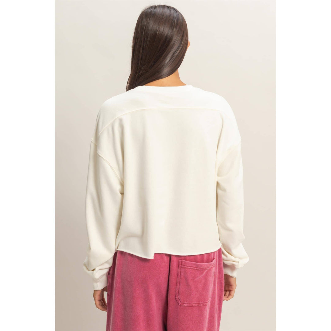 Mineral Wash Boxy Pullover