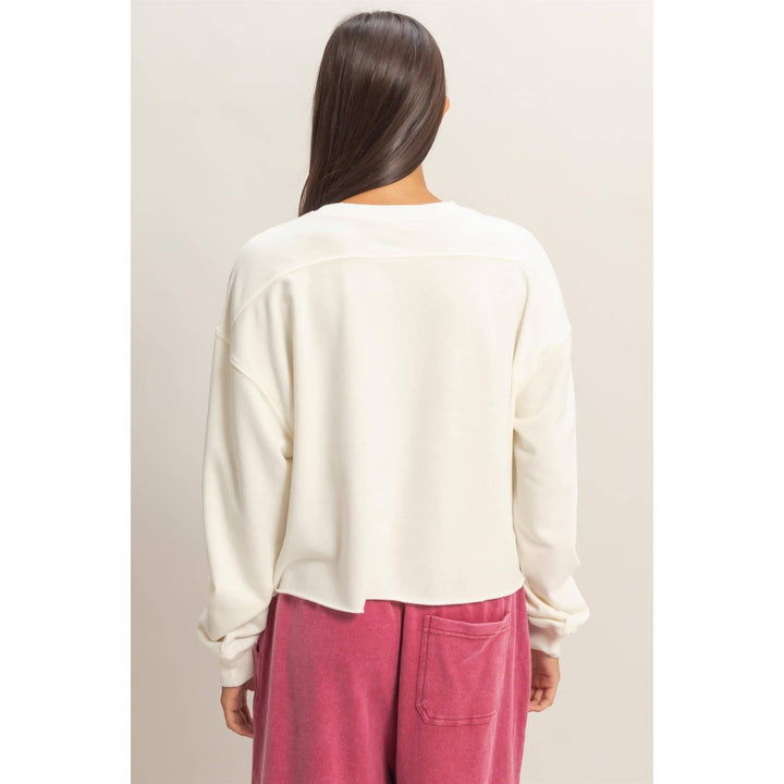 Mineral Wash Boxy Pullover