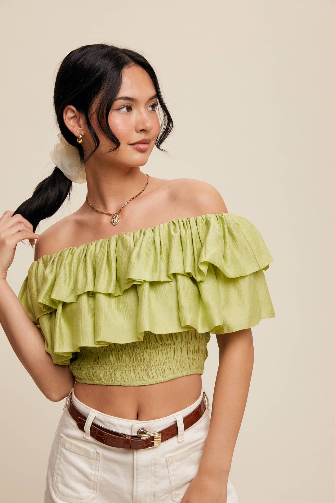 After Hours Ruffle Top