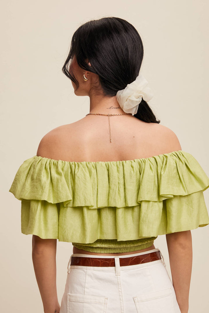 After Hours Ruffle Top
